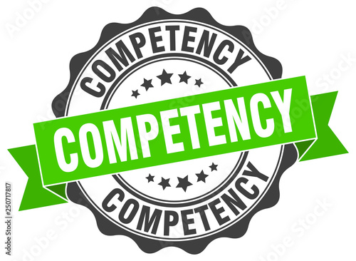 competency stamp. sign. seal