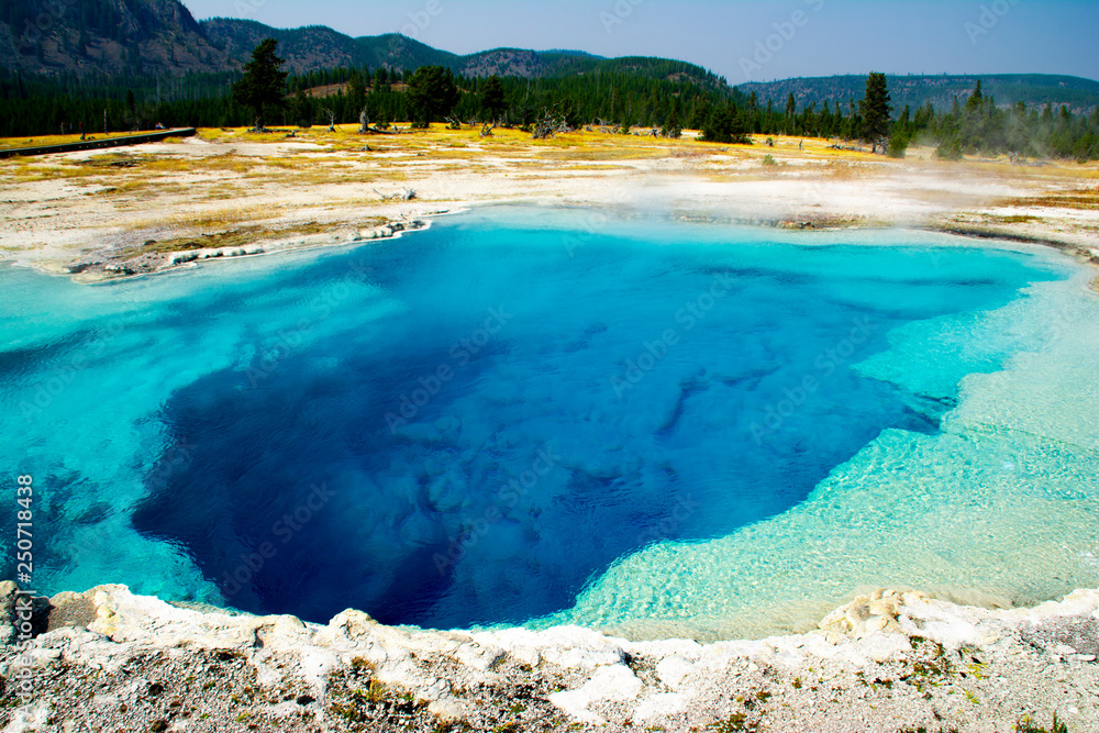 Sapphire Pool, Yellowstone National Park, Wyoming, USA Sapphire Pool, Yellowstone National Park, Wyoming, USA