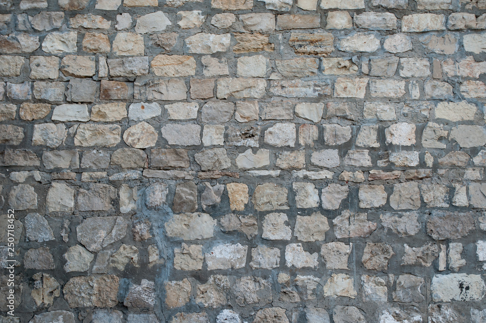 Obraz premium The texture of the masonry walls of natural stone.