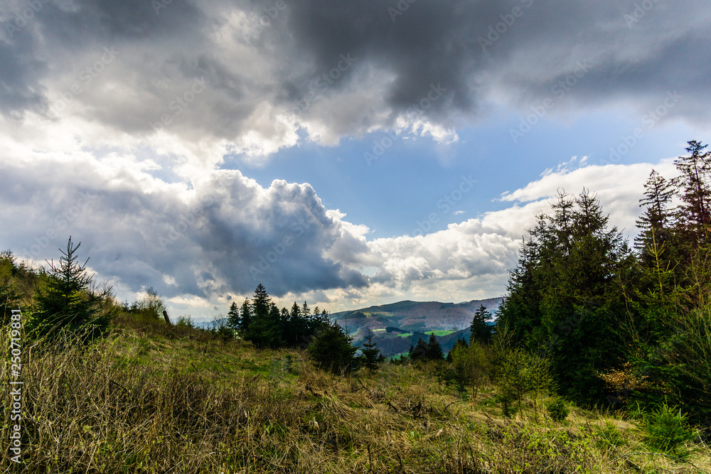 Landscape from the Hills in the Sauerland