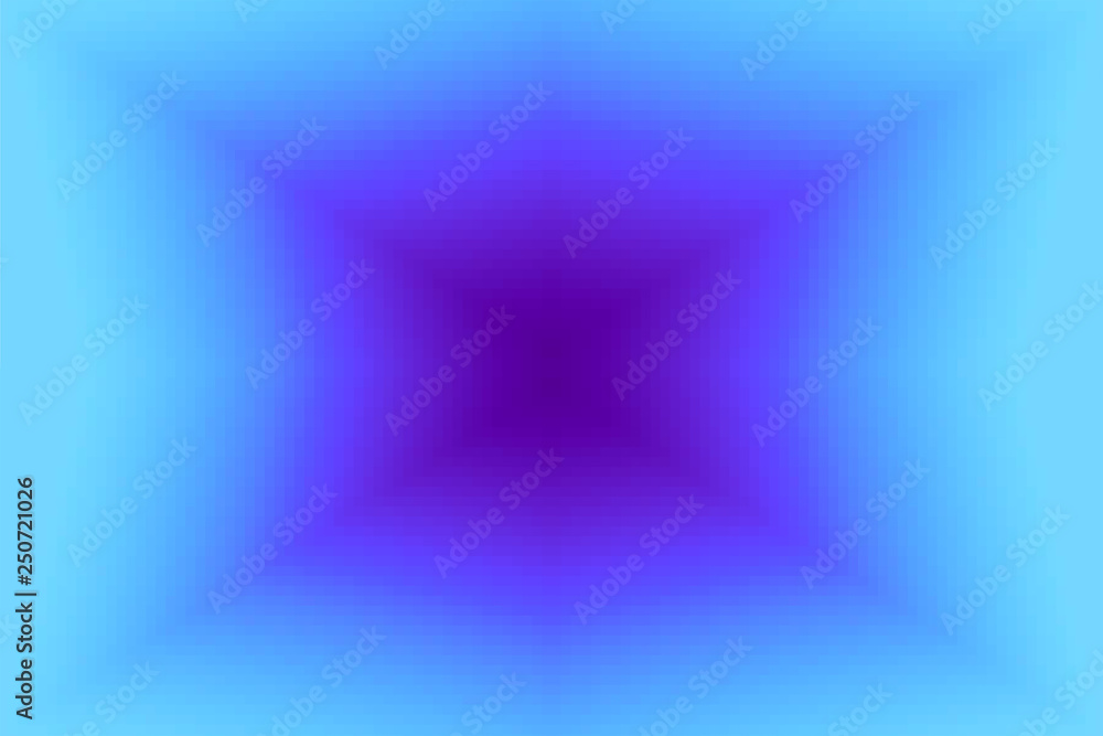 Abstract violet and cyan radiant gradient background. Texture with pixel square blocks. Mosaic pattern Abstract violet and cyan radiant gradient background. Texture with pixel square blocks. Mosaic pattern