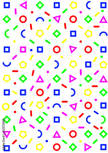 Seamless Background Memphis style, for banner , book cover, wrapped paper, card etc - Vector