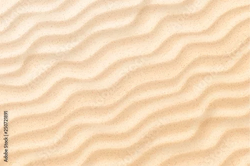 Fototapeta Vector coastal beach sand waves, dunes background