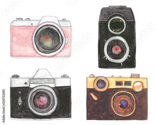 Watercolor camera set 4