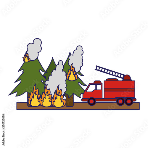 Firefighter rescue emergency blue lines