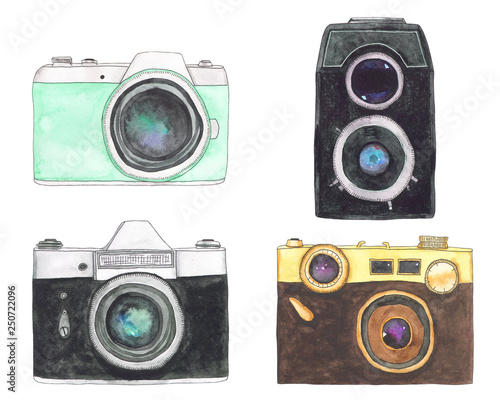 Watercolor camera set 3