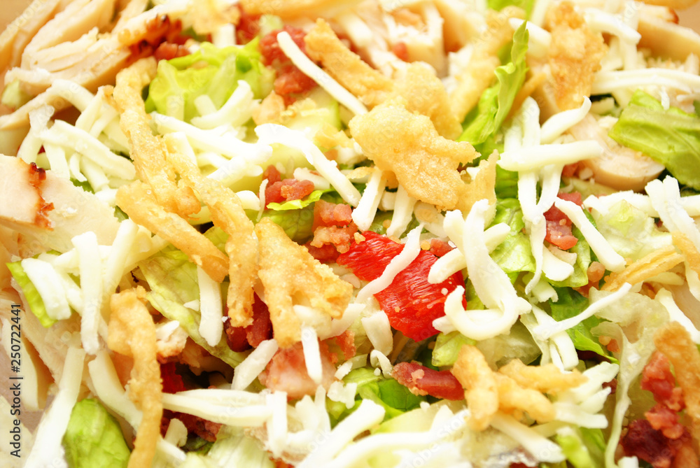 Close-Up Background of Tasty Vegetable Salad Close-Up Background of Tasty Vegetable Salad