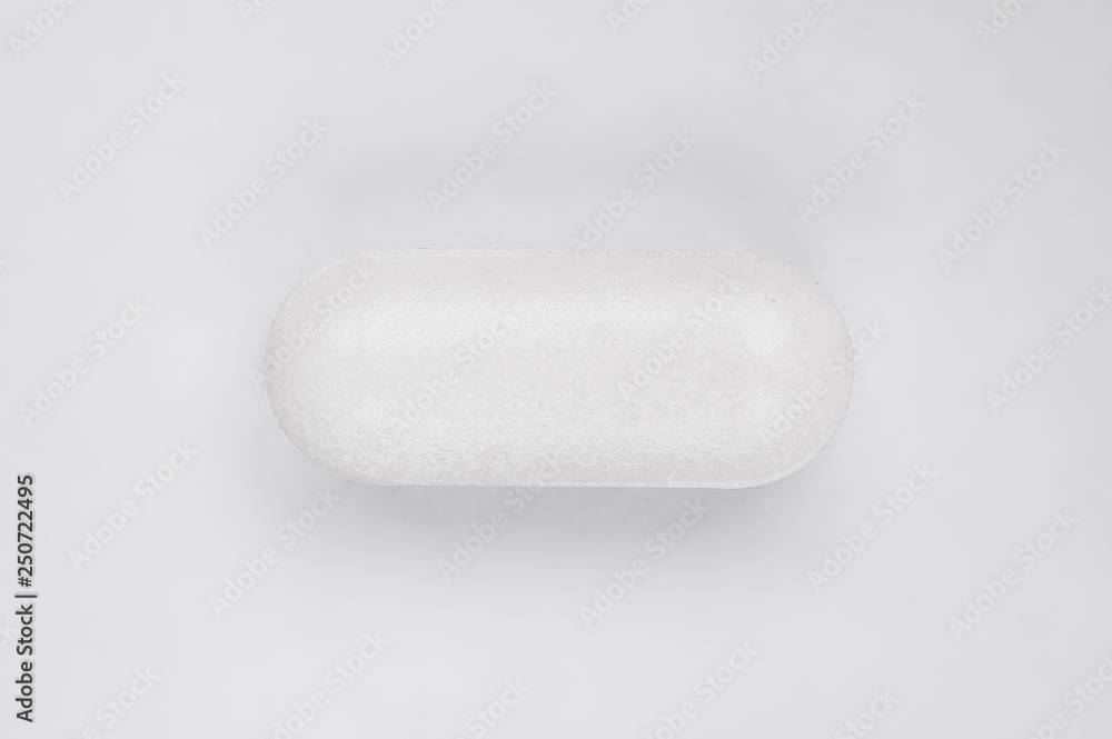 Medical pill tablet on white, clipping path included Medical pill tablet on white, clipping path included