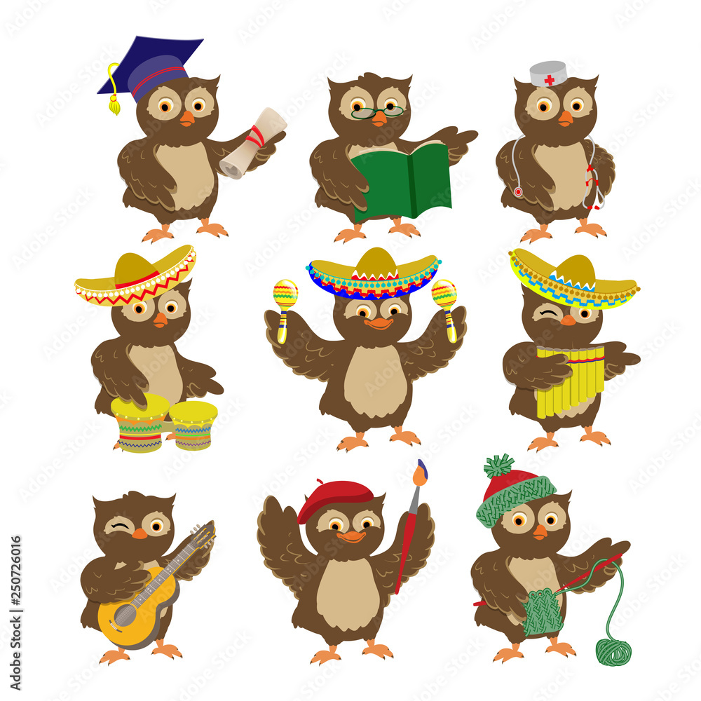 cartoon vector owl cartoon vector owl