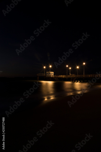 Jetée de nuit à Arcachon
