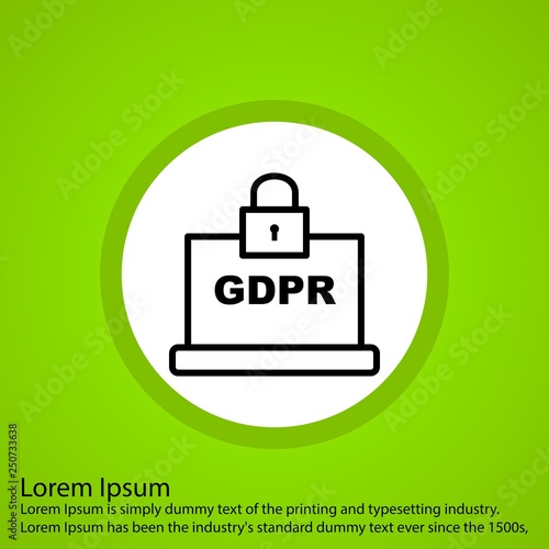 Vector GDPR Icon