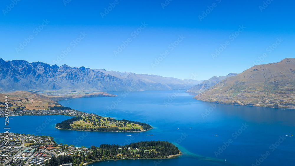 Queenstown and the view from the Gondola, New-Zealand