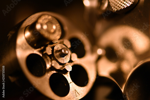 Russian roulette with a .38 special revolver. photo