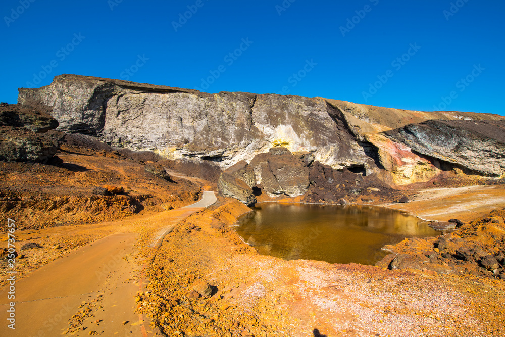 colored mountains and rocks of Rio Tinto, Andalusia, Spain