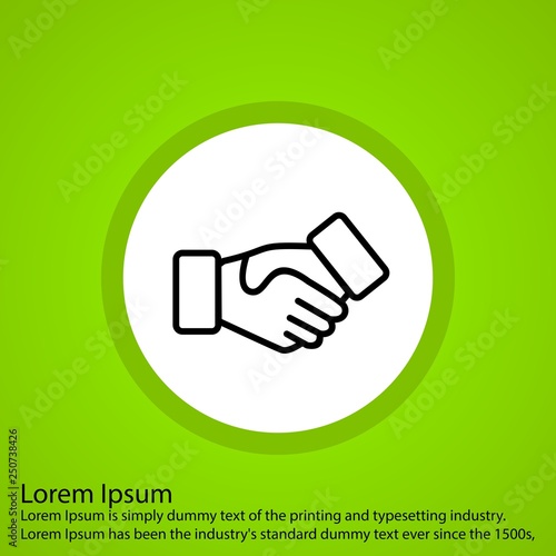 Vector Handshake Icon.