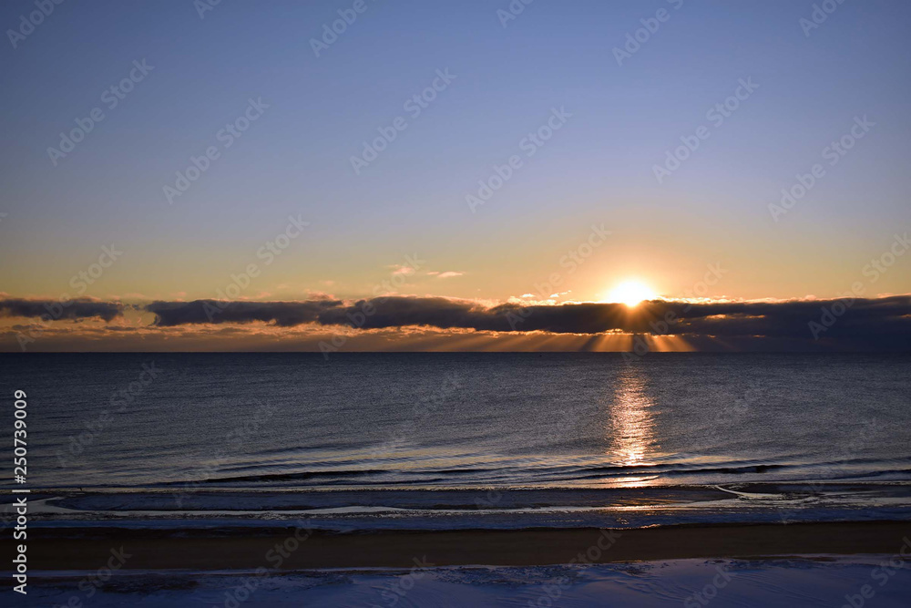 Ocean Sunrise Winter