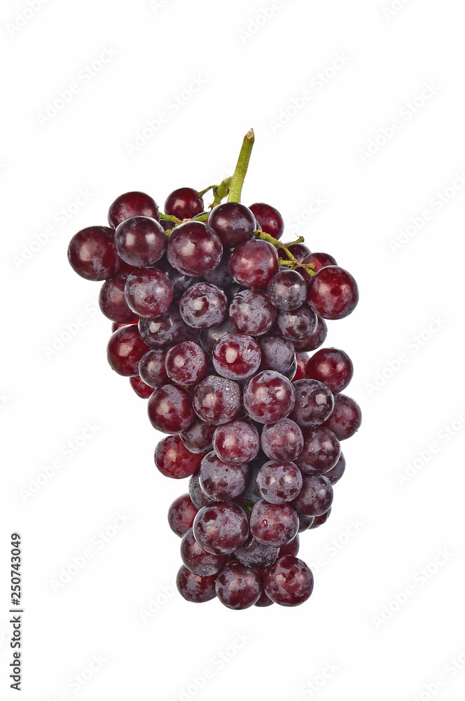 Red grapes isolated on white background Red grapes isolated on white background