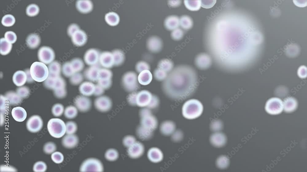 Flow of human cells, science and medicine background. Seamless loop Flow of human cells, science and medicine background. Seamless loop