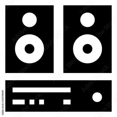 Stereo Sound System Icon