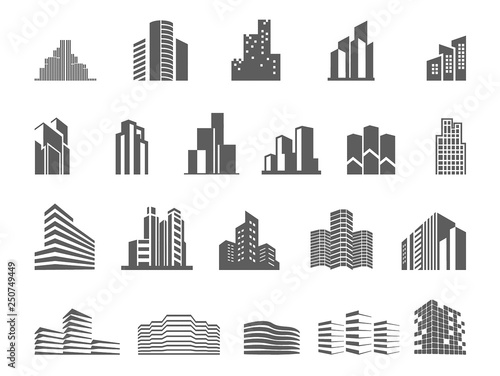 Logo template real estate. Clean, modern and elegant style design