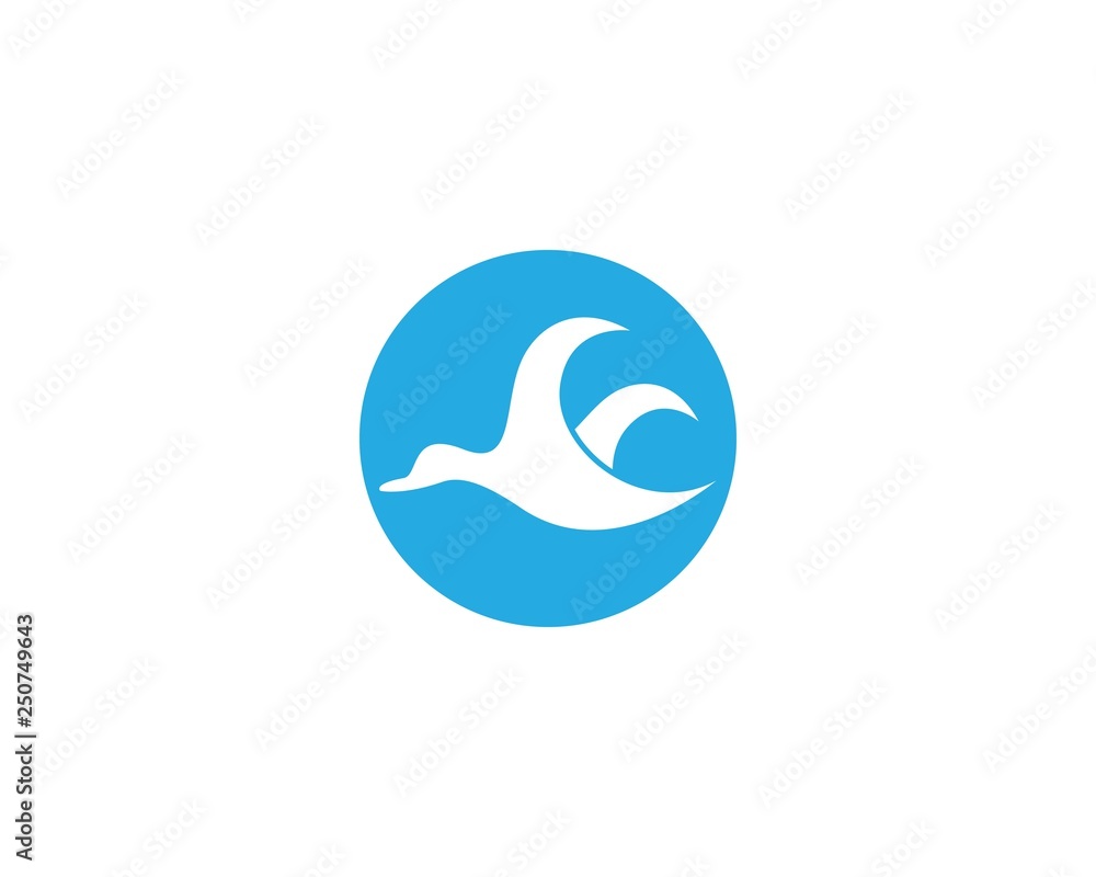 Duck logo template vector icon illustration design Duck logo template vector icon illustration design