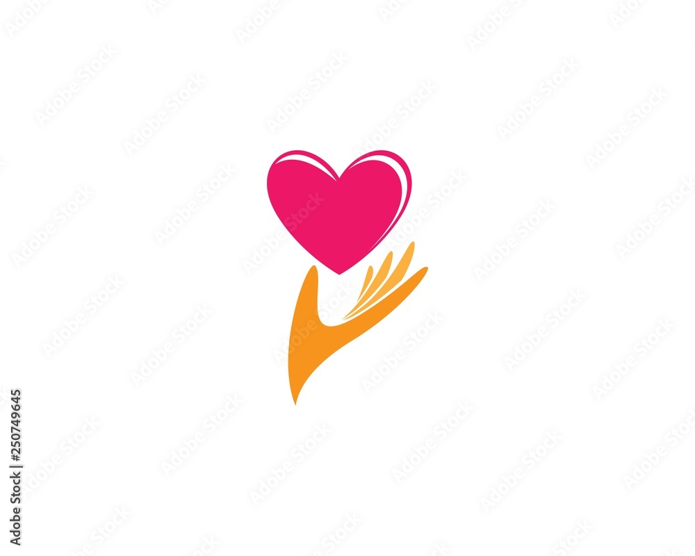 Love logo template symbol icon illustration Love logo template symbol icon illustration