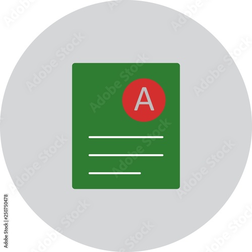 Vector A Grade Icon