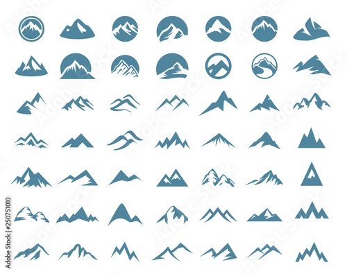 Mountain logo vector illustration concept, suitable for financial, accounting, business, travel and other companies 
