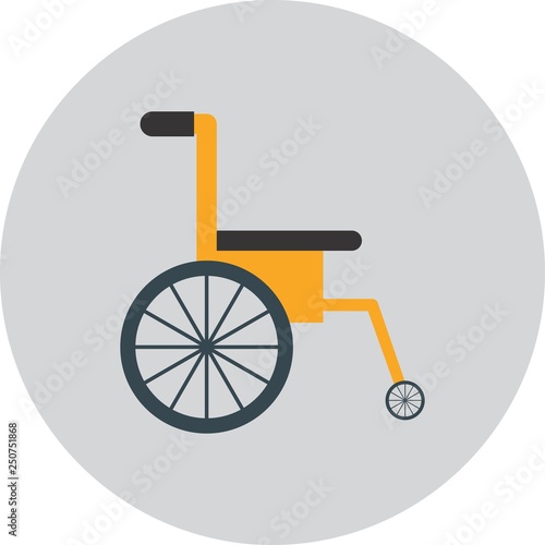 Vector Wheel chair Icon