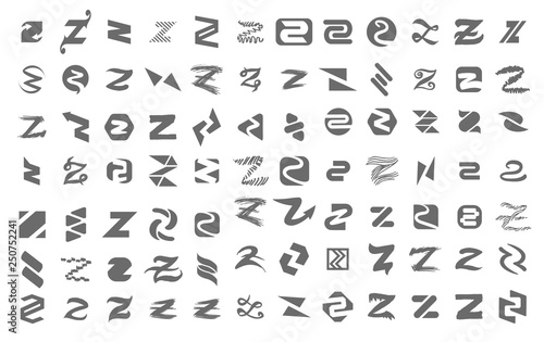 Vector illustration concept of z letter logo. Icon on white background