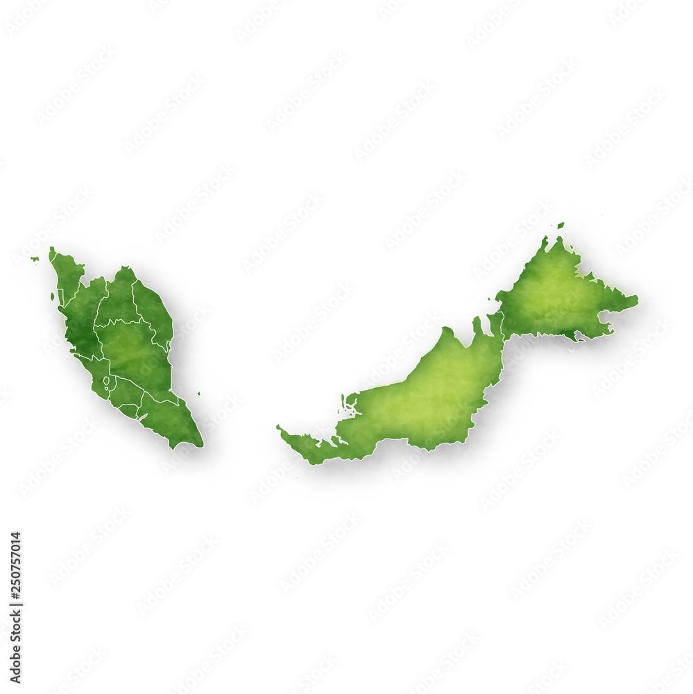 マレーシア　地図　フレーム　アイコン