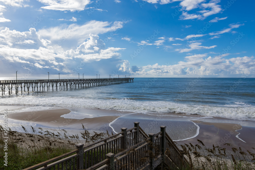 Topsail Island beach in Carolina