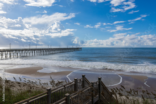 Obraz na płótnie Topsail Island beach in Carolina w salonie