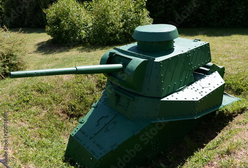 Light tank MS-1 (T-18) as a stationary firing point on Poklonnaya Gora in Moscow