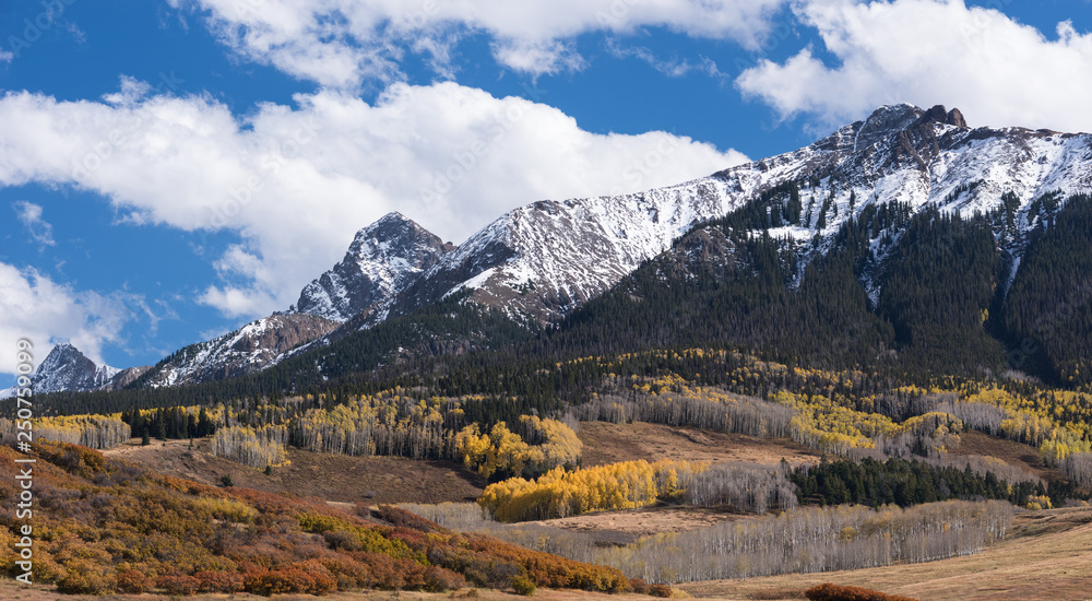 Mount Sneffels  Mountain Range on the North Western side.  Viewed from the Last Dollar Road, Colorado.