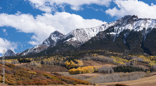 Mount Sneffels  Mountain Range on the North Western side.  Viewed from the Last Dollar Road, Colorado. © toroverde