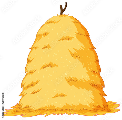 large stack of hay
