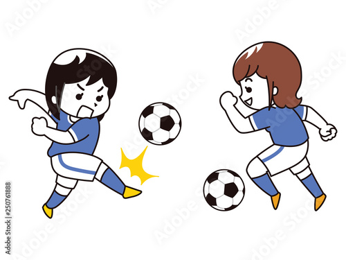 サッカー選手の女性
