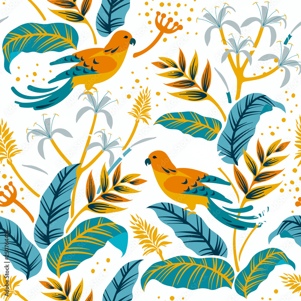 Fototapeta premium Birds in the nature design