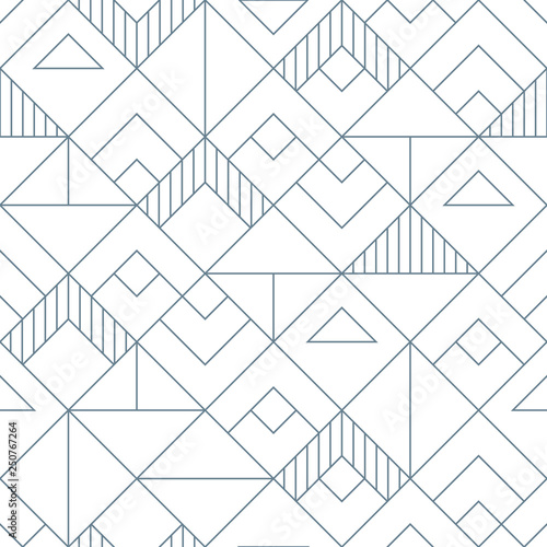 Geometric squares seamless pattern