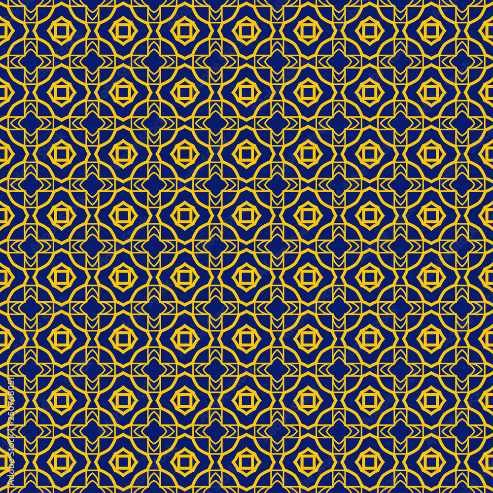 Color Seamless Lace Pattern With Abstract Geometric. Stylish Fashion Design Background For Invitation Card. Illustration. Vector. Blue yellow color Color Seamless Lace Pattern With Abstract Geometric. Stylish Fashion Design Background For Invitation Card. Illustration. Vector. Blue yellow color