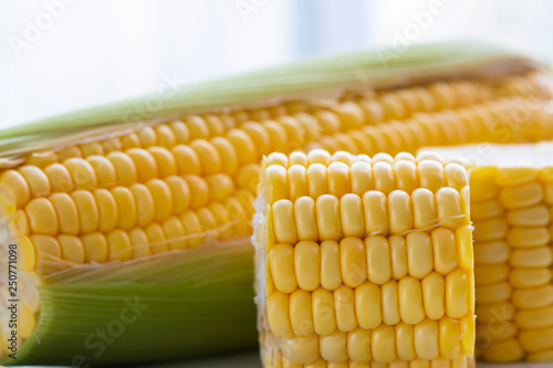 close-up fresh corn