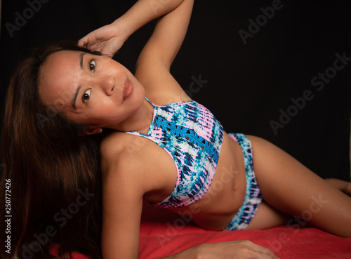 Filipino girl posing in bikini