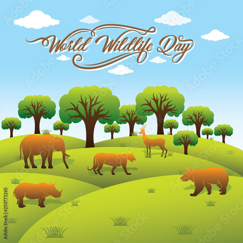 world wildlife day poster design