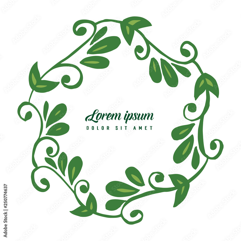 Vector illustration invitation lorem ipsum with frame flower hand drawn Vector illustration invitation lorem ipsum with frame flower hand drawn