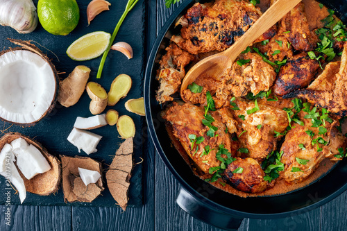 Kuku Paka, Kenyan Chicken stewed in Coconut Sauce