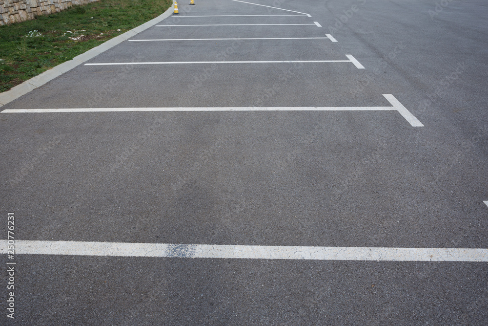 Parking spaces on the parking lot