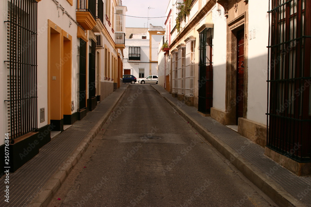 Typical street in Andalusia. Seville.Spain Typical street in Andalusia. Seville.Spain
