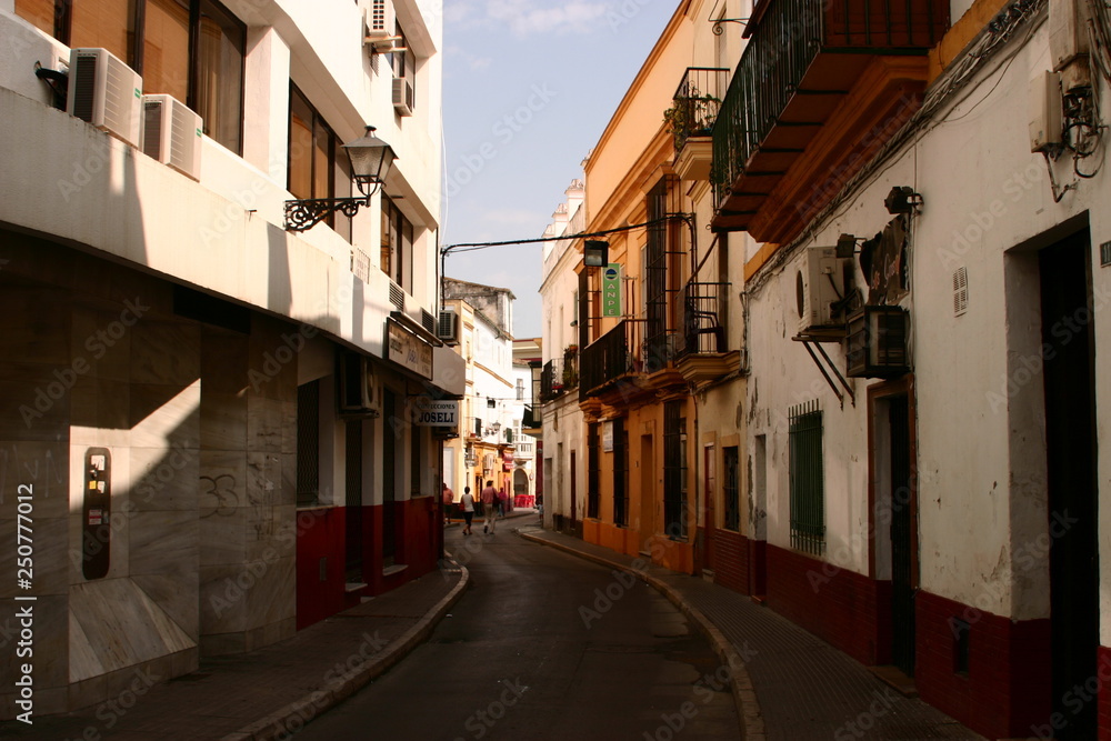 Typical street in Andalusia. Seville.Spain