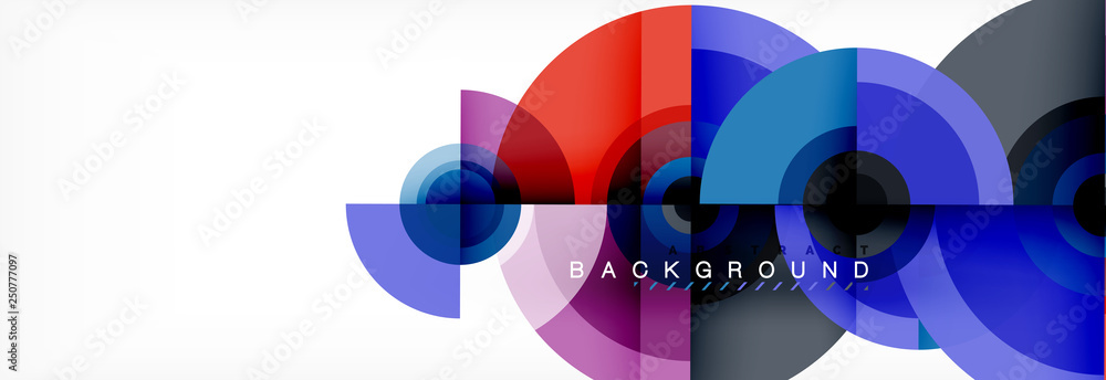 Minimal geometric circles and triangles abstract background, techno modern design, poster template Minimal geometric circles and triangles abstract background, techno modern design, poster template